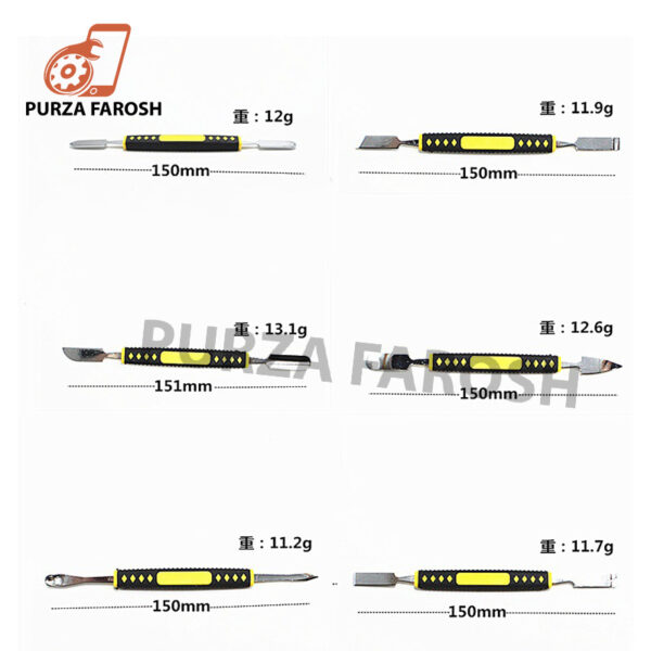 6Pcs Screen Crowbar Mobile Phone Dissamble Repair Opening Pry Bar Set Metal Spudger Pry Laptop PCB Electronic Repair Hand Tools - Image 3