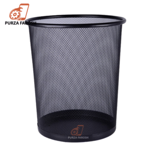 Metal mesh round can iron trash basket storage tools bin creative Shop/office