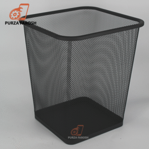 Metal mesh Square black can iron trash basket storage tools bin creative Shop/office