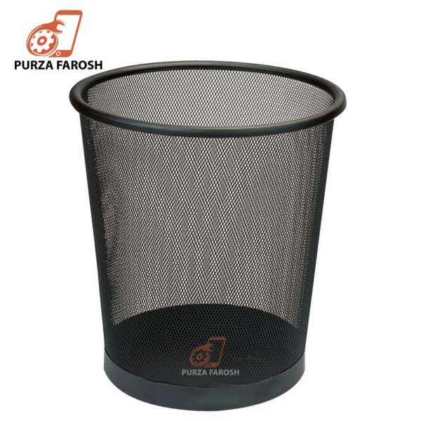 Metal mesh round can iron trash basket storage tools bin creative Shop/office