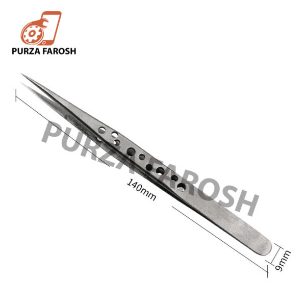 Kada Professional Precision Stainless Steel Tweezers Straight Tine 2