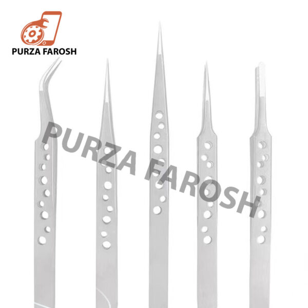 Kada Professional Precision Stainless Steel Tweezers Straight Tine 3