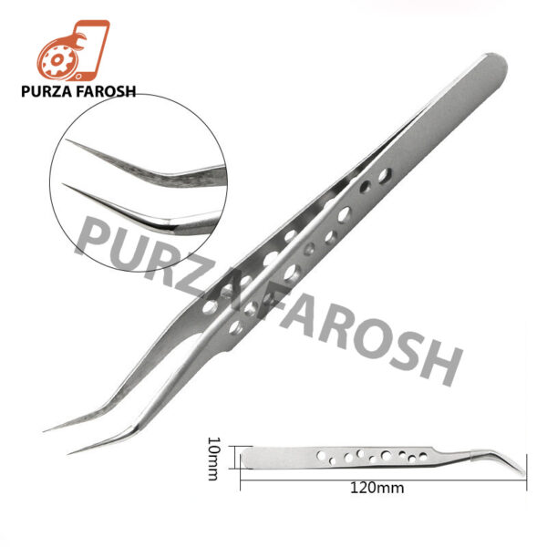 Kada Professional Precision Stainless Steel Tweezers Straight Tine 4