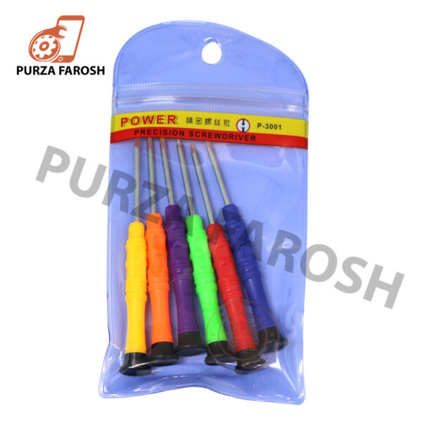 6 in 1 Repair Opening Tool Kit Screwdriver Set Repair Tools Phone Disassemble Mobile Precision Screwdriver P-3001 - Image 4