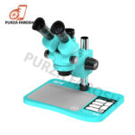RF4 RF-6558Pro 6.5-58X Trinocular Stereo Microscope with Big Base & Silicone Pad & Screw Pad - Image 2