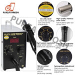 Quick 857DW Adjustable Hot Air Heat Gun Soldering Rework Station - Image 2