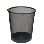 Metal mesh round can iron trash basket storage tools bin creative Shop/office