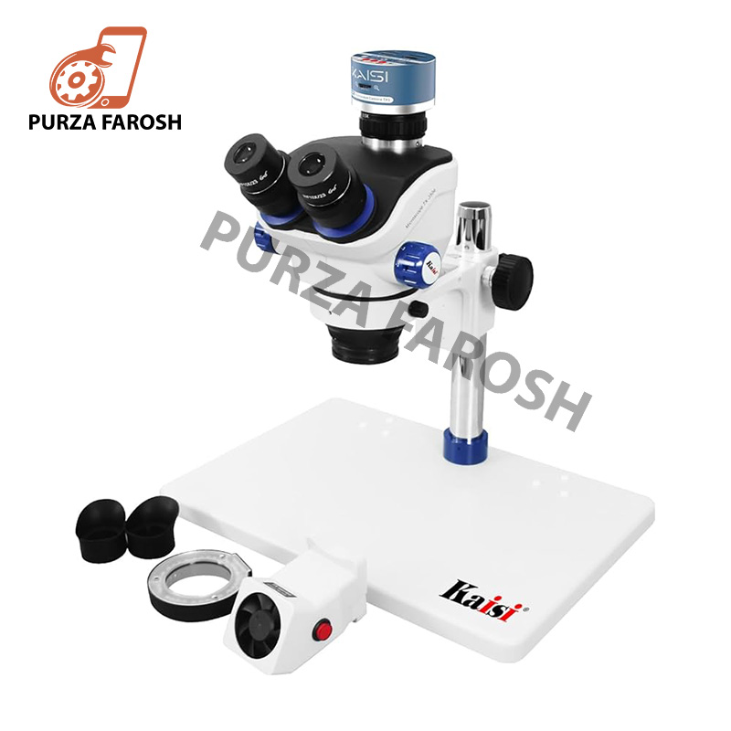 Kaisi-Tx-350e-0.jpg TX-350e Trinocular Stereo Microscope Set 1080P 4K HDMI Video Camera 3.5X-100X Zoom Simul Focal Trinocular Microscope - Image 1