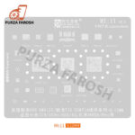 Amaoe Mi11 0.12MM BGA Stencil IC Solder Reballing Tin Net for Xiaomi CC9/CC9e/A3/Redmi NOTE8 SM6125/SDM710 CPU