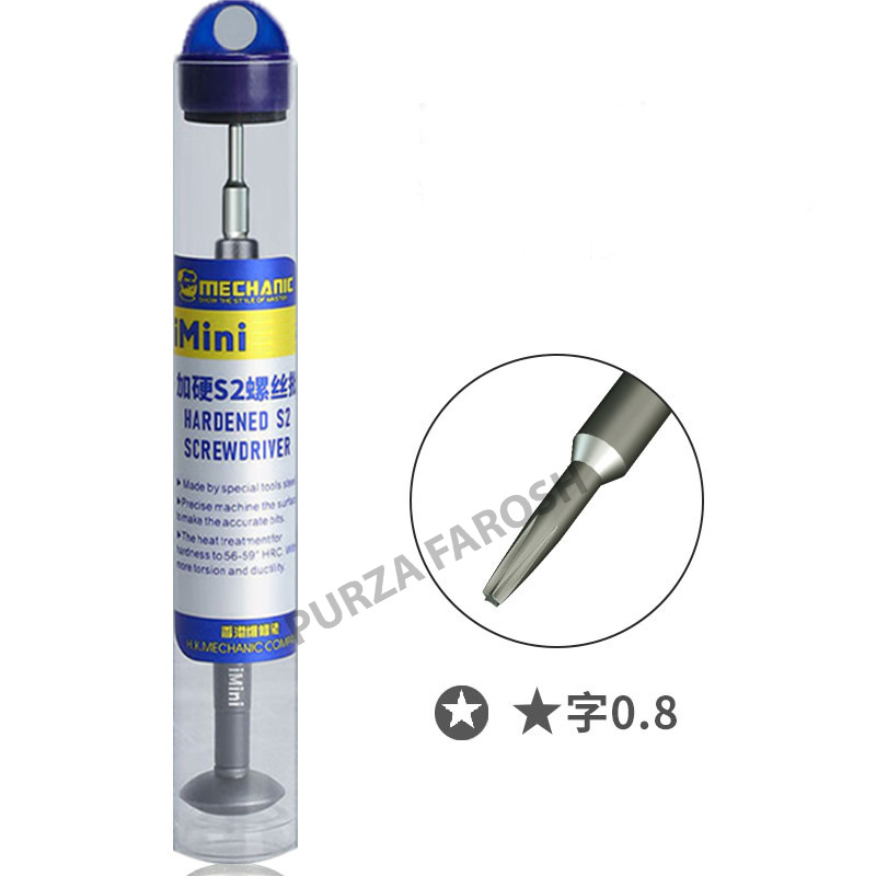 Mechanic screw driver 0.8 MECHANIC iMini Precision Magnetic 0.8 Screwdriver Tool for Mobile Phone Repair - Image 1