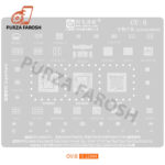 AMAOE OV 8 BGA REBALLING STENCILS FOR OPPO/VIVO : 0.12MM