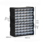 Plastic Drawer Box having 25 Sections