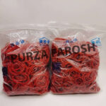400 gram - 38mm Rubber Bands Bulk Elastic Wide Money Rubber Bands (Red) - Image 4