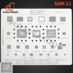 AMAOE SAM-12 CPU BGA REWORK REBALLING STENCIL 0.12MM