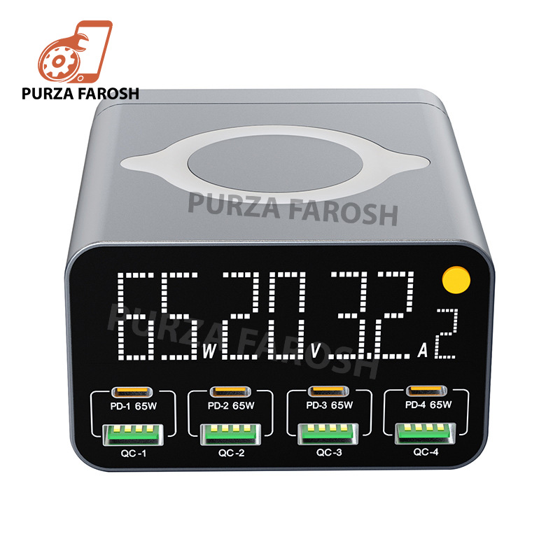 WLX-M1-2.jpg ROCKWARE WLX-M1 Multi-Device Fast Charger 8 USB Port with Wireless Charger - Image 1