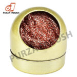 Soldering Iron Tip Cleaner,LXIANGN Non-slip Solder Flux Brass Tip Cleaner & Base Holder Cleaner Kit for Cleaning Soldering Irons and Tips,No Water Needed