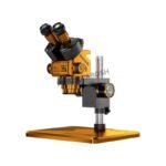 MECHANIC ROBOT Z4-B11 Trinocular Stereo Industrial Microscope 6.5-60X Continuous Zoom WF10X25 Eyepiece CCD 0.45X Camera Adapter