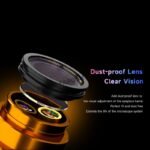 MECHANIC ROBOT Z4-B11 Trinocular Stereo Industrial Microscope 6.5-60X Continuous Zoom WF10X25 Eyepiece CCD 0.45X Camera Adapter - Image 3
