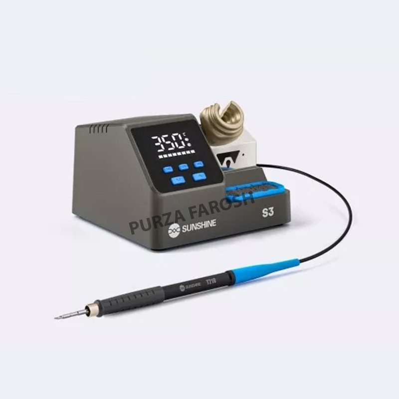 SUNSHINE S3 210 intelligent soldering station SUNSHINE S3 60W Smart Soldering Station Intelligent Temperature Control with 3 Prese Compatible with 210 Series Soldering Tips - Image 1