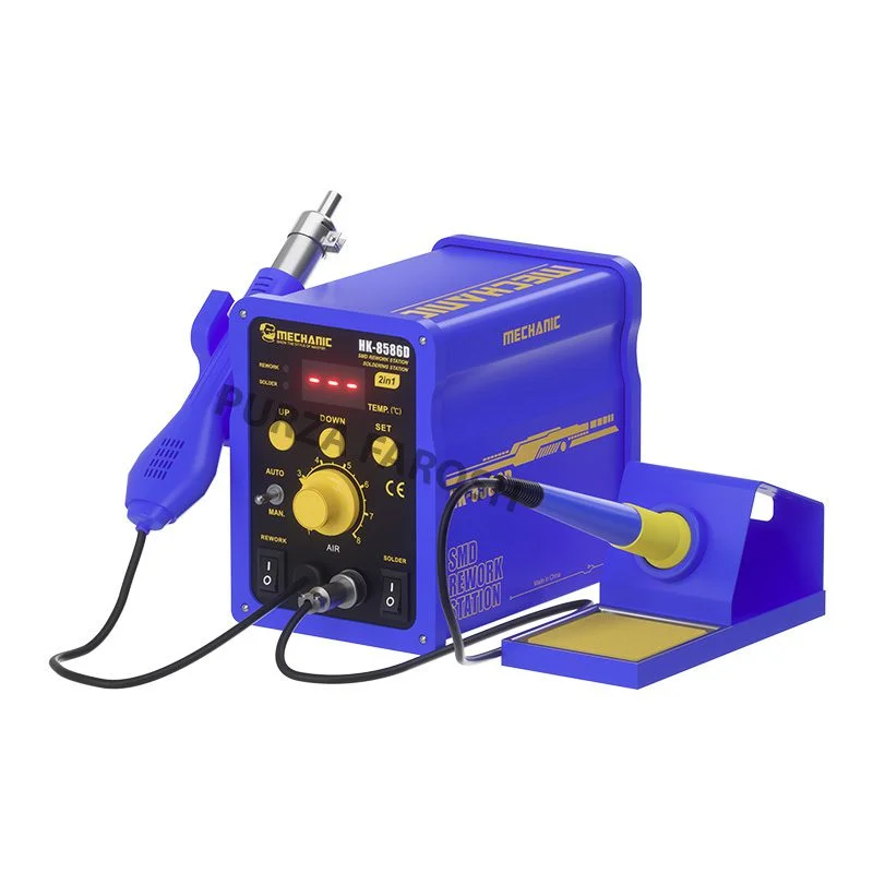 8586D SMD Rework Station with Soldering Iron for Mobile Repair